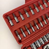Jeu de 46 clés hexagonales E-Type 1/4" (intérieur et extérieur) – Grandes, moyennes et petites – Outils en forme d'étoile pour molettes femelles