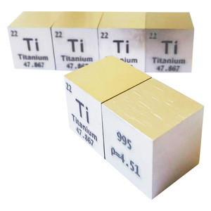 Cubes en titane pur 99.6% <span class=keywords><strong>Ti</strong></span> 24.5*24.5*24.5mm Cubes pour collection - Product Image 3