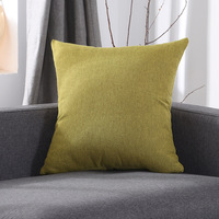 Housse de coussin couleur unie, en tissu Polyester, écologique pour la peau