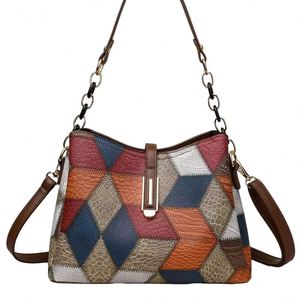 Bolso de mano de piel sintética con estampado de paja, color liso, para llevar debajo del brazo, bolso de hombro de lujo para mujer - Product Image 3