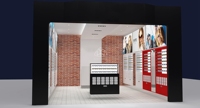 Vitrine de présentation de lunettes optiques en bois écologique et robuste avec éclairage LED pour salon de vente de lunettes moderne