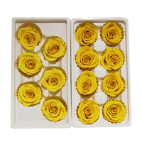 Magie immortelle grande vraie fleur de rose préservée éternelle longue durée pour Noël Thanksgiving Saint Valentin boîte disponible