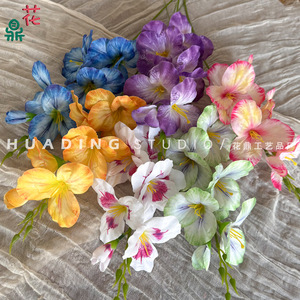 Arreglo de Gladiolas Artificiales, Flores de Seda Mixtas para Decoración de Bodas y Hogar - Product Image 1
