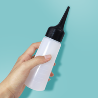 Bouteilles applicatrices de luxe personnalisées pour huile capillaire 6oz bouchon torsadé contenants blancs transparents en PET flacon compte-gouttes en plastique de 100ml