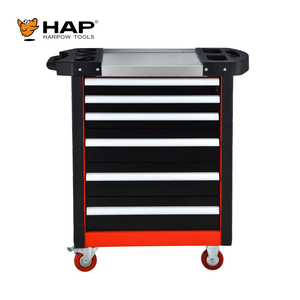 Chariot à outils mobile verrouillable en métal pour la réparation automobile en atelier - Product Image 2