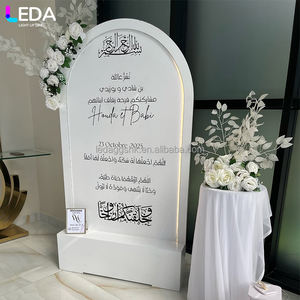 ป้ายต้อนรับ LED สำหรับงานแต่งงาน งานปาร์ตี้ ภายในและภายนอกอาคาร ดีไซน์เรียบง่ายทันสมัย พร้อมอะคริลิค รุ่นใหม่ล่าสุด - Product Image 6