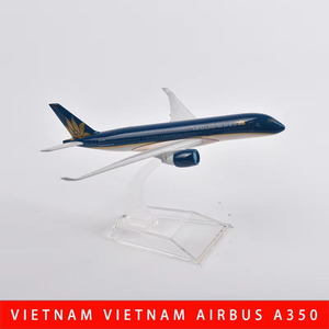 Modellino in Metallo Pressofuso dell'Airbus A350 Vietnam Airlines in Scala 1/400, 16cm, con Supporto - Product Image 6