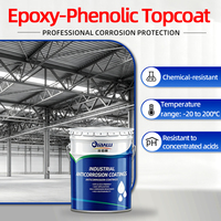 Peinture anti-corrosion à base de résine époxy-phénolique, résistante aux hautes températures, pour l'enduit des réservoirs et des conduites des raffineries et des usines chimiques.