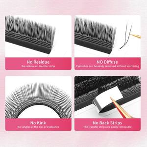 XIUSUZAKI Extensions de cils en <span class=keywords><strong>U</strong></span>, Volume Mega, Courbure <span class=keywords><strong>L</strong></span> <span class=keywords><strong>LU</strong></span> M, Cils croisés en forme de fleur parallèle, Y YY 3D 4D 5D 6D - Product Image 2