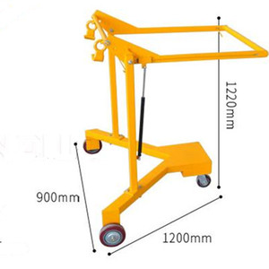 Lift Dj365 Oil Drum Transporter 585 Mm Max Diameter <b>Plastic</b> Drum Handler With Rubber <b>Wheels</b> For 200 Liter Drum Handling - Product Image 3