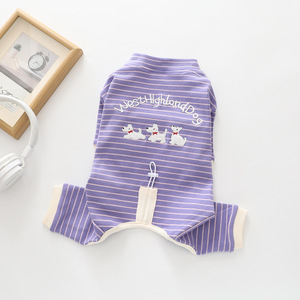 Surepawzy Four-Legged <strong>Dog</strong> Outfit High Elasticity Small <strong>Dogs</strong> Teddy French Bulldog Indoor Daily Wear Japanese Korean Style All - Product Image 3
