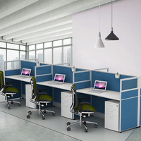 Combinaison multi-personnes mobilier de bureau poste de travail orange personnel bureau cloison écran poste de travail administratif