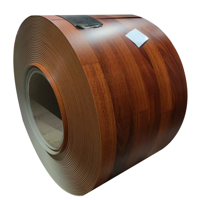 EVEREST Brand Wood Grain Prepainted Galvanized Cold Rolled Steel PPGI Steel Sheet in Coils with Cutting Service