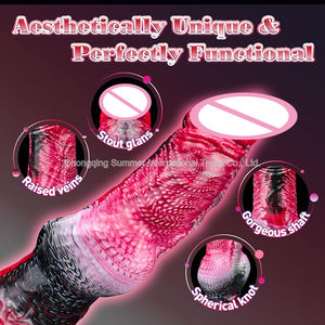 Verano nuevo Dragón monstruo consolador hermoso diseño suave silicona impermeable portátil masturbación doble penetración juguete sexual para - Product Image 6