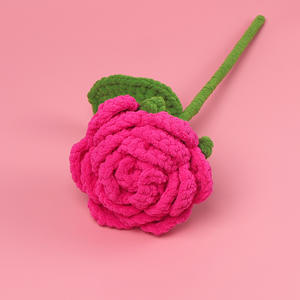 Rosas de Ganchillo Hechas a Mano, Flores Artificiales, Ramo de Rosas Preservadas, Regalos para el Día de San Valentín y el Día de la Madre, Flor de Ganchillo - Product Image 2