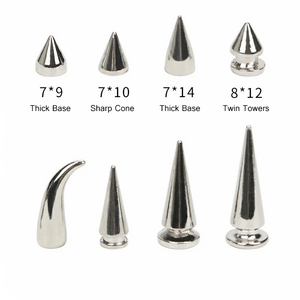 Clous et rivets métalliques style punk à tête acérée pour artisanat DIY, ceintures en cuir, vêtements, décorations et boucles - Product Image 6