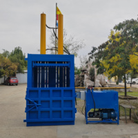 Presse à balles hydraulique verticale à double cylindre, machine de recyclage pour le compactage de carton et de film plastique