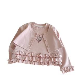 Child Star Circle Girls' Ruffle T-Shirt Long Sleeve Crew Neck Breathable Autumn Baby Tops - Product Image 5