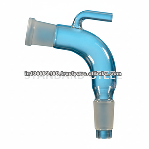 Adaptateur de laboratoire d'évent coudé personnalisable OEM Verrerie PC essentielle pour l'enseignement des applications chimiques 100 pièces quantité minimale de commande fournitures de laboratoire - Product Image 1
