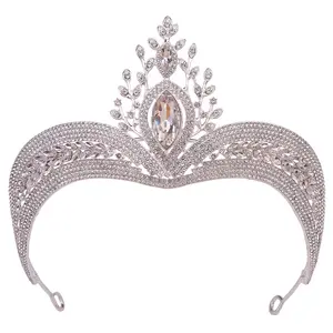 Rosa Bessie Dropshipping Hair Accessories Pageant Designer Crystal Tiaras Crown Bridal Queens