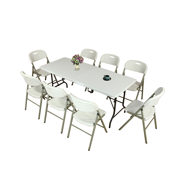 Уникальный дизайн, 8 футов, Прямоугольный складной стол для банкетов в отеле, пластиковый складной длинный стол