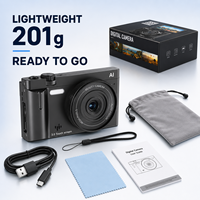 Fotocamera AI per Bellezza 2100MP 4K con Schermo Touch Flip da 3.0 Pollici, Autofocus, WiFi, Editing Foto Selfie, 10 Filtri, Sticker, Vlog Cam, Zoom 2x-7x