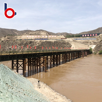 Pont Bailey industriel préfabriqué en acier de haute qualité, structure lourde en acier chinois, avec grade Q345B-Q460C