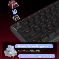 Clavier à déclenchement rapide à effet Hall pilote basé sur le Web commutateurs magnétiques de précision de 0.01mm clavier d'ordinateur de jeu 63 touches