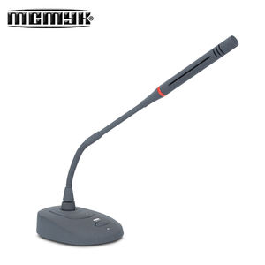 Microphone de bureau cardioïde à condensateur 48V, col de cygne, filaire, connecteur XLR, en métal, pour diffusion de nouvelles, conférences et autres réunions - Product Image 3