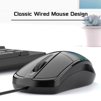 Fabrieks prijs V301 Optische 3D Ergonomische Muis USB Bedraad Business Office Muis voor Computer Laptop Desktop