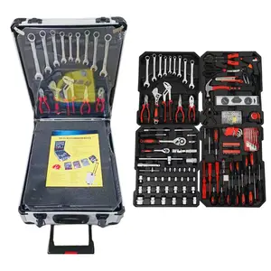 Kit de ferramentas para reparo de bicicletas, kit de ferramentas manuais para uso doméstico com 186 peças
