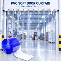 Rideau de porte en PVC côtelé YJ à bas prix, transparent, anti-insectes, en plastique, service de découpe personnalisable