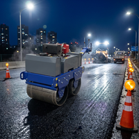Compacteur routier pour chemins étroits : Idéal pour les bords de sentiers, les allées, les terrains et le nivellement des zones piétonnes