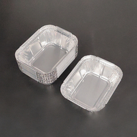 Barquette alimentaire rectangulaire renforcée en aluminium, jetable, pour banquets, traiteur et livraison de repas modernes