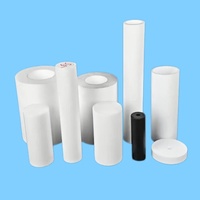 Entretoise en PTFE blanc anti-corrosion à prix d'usine, jeu de rondelles creuses pour joints d'arbre en plastique
