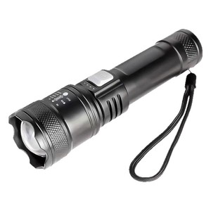 <b>Rechargeable</b> Zoomable LED <b>Flashlight</b> Aluminum Alloy Outdoor Tactical Torch With Dimmer USB Charging - Product Image 1