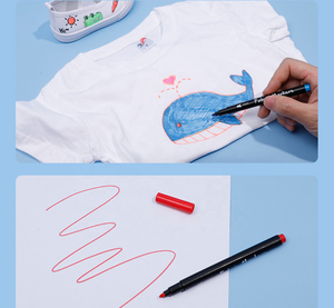 Rotulador de tela lavable o permanente <span class=keywords><strong>borrable</strong></span> con agua de punta fina rotulador textil Marcador <span class=keywords><strong>Borrable</strong></span> con logotipo personalizado - Product Image 2