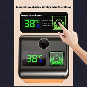 12V <b>Portable</b> Camping Shower 4800mAh-9000mAh Electric Shower Pump With Smart Digital Display for Outdoor <b>Bathing</b> Hiking Travel - Product Image 4