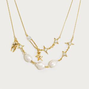 LiCai couches <span class=keywords><strong>perle</strong></span> <span class=keywords><strong>pendentif</strong></span> colliers femmes eau douce <span class=keywords><strong>baroque</strong></span> <span class=keywords><strong>perle</strong></span> trombone chaîne starter collier Preppy <span class=keywords><strong>pendentif</strong></span> mode - Product Image 6
