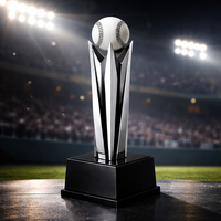 Trophée de baseball classique WeiVista, prix moderne en résine pour les compétitions de ligue