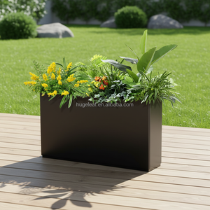 กระบะปลูกผักทรงสี่เหลี่ยมสูงแบบชิ้นเดียวประกอบง่าย ทำจากเหล็กชุบสังกะสี สำหรับปลูก<span class=keywords><strong>ผัก</strong></span>รากลึก - Product Image 1