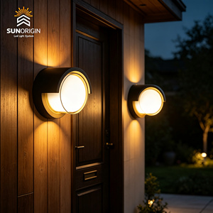 Lámpara de pared de aluminio para exteriores, LED blanco cálido, 3500K /6000K RGBW, iluminación de jardín impermeable, montaje en pared, 110-240V - Product Image 2