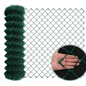 Clôture en grillage cyclonique <span class=keywords><strong>de</strong></span> haute qualité <span class=keywords><strong>de</strong></span> 6 pieds, grillage à mailles losangées revêtu <span class=keywords><strong>de</strong></span> PVC - Product Image 1