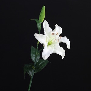 KEWEI <span class=keywords><strong>T669</strong></span> Fleurs de lys artificielles au toucher réel de luxe Décor floral rose pour mariage Présentoirs à la maison - Product Image 3
