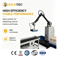Mesin Palletizer Robot Otomatis Goldtec 25kg Sistem Palletizing Kolaboratif Cobot Palletizer Otomatis