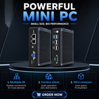 Mini PC Quad-Core J1900 DDR3 Double LAN Gigabit Win/Linux Double Port RS232 Client Léger pour la Gestion d'Entrepôt Nouveau