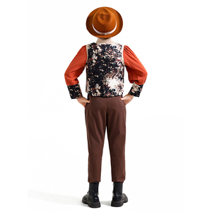 Traje de cerveza de estilo rural Retro Medieval para niños y niñas Cosplay Western Cowboys disfraces de actuación para niños Cosplay - Product Image 4
