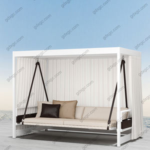 Mecedora de aluminio para patio al aire libre, tumbona, cama de día con dosel y columpio, hamaca - Product Image 2