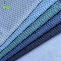 Gran oferta 220GSM 80% nailon 20% Spandex tela de Yoga acanalada tejido texturizado de alta elasticidad para ropa deportiva Yogawear