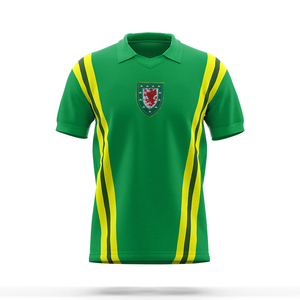 Maglia da Calcio Personalizzata con Scollo a V, Logo Ricamato, Stampa a Trasferimento Termico, Traspirante, Antibatterica, ad Asciugatura Rapida, Manica Corta - Product Image 5